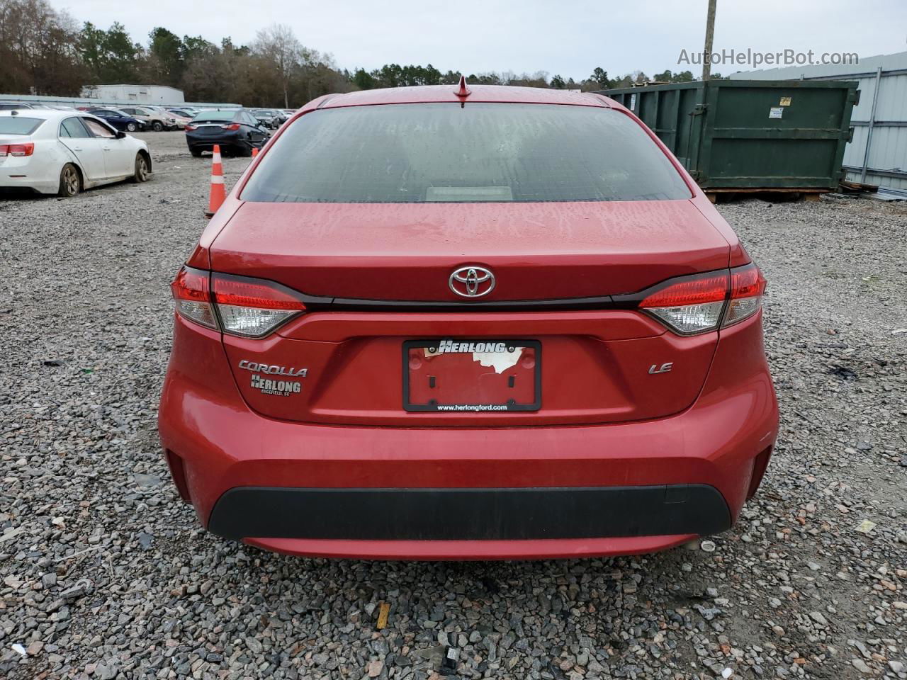 2020 Toyota Corolla Le Red vin: JTDEPRAE8LJ013254