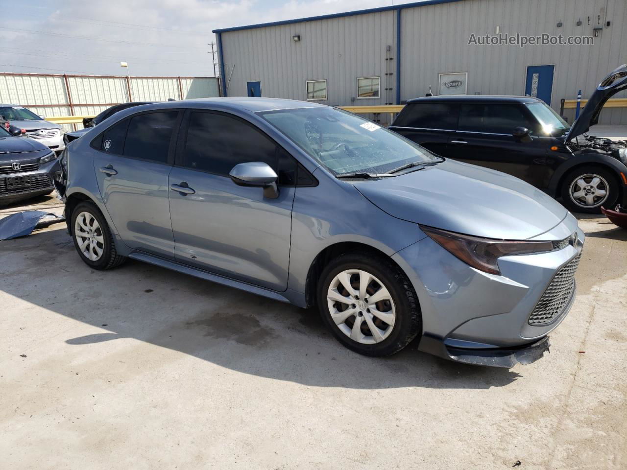 2020 Toyota Corolla Le Blue vin: JTDEPRAE8LJ025453