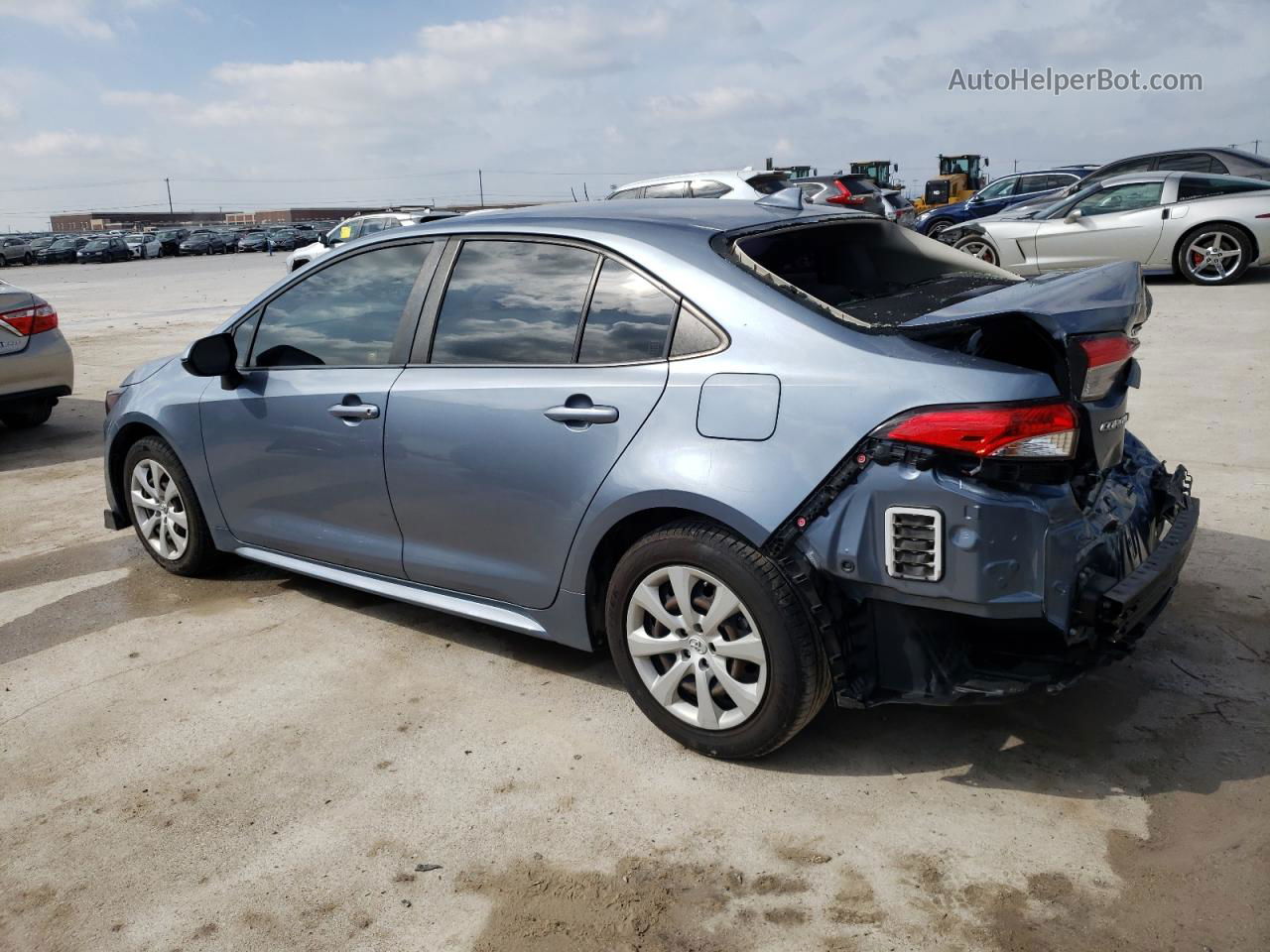 2020 Toyota Corolla Le Blue vin: JTDEPRAE8LJ025453