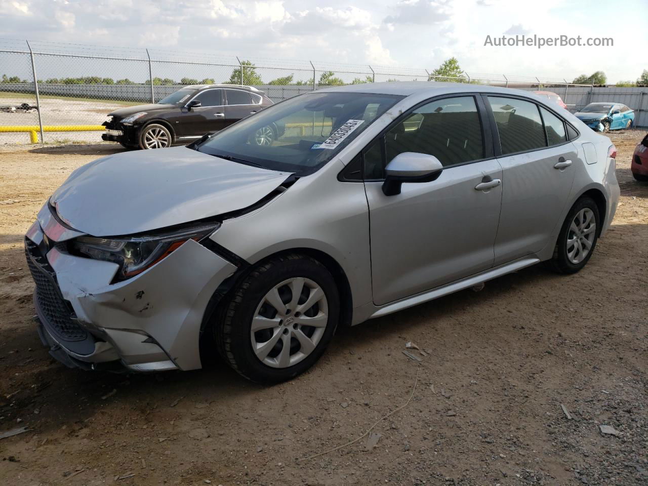 2020 Toyota Corolla Le Silver vin: JTDEPRAE8LJ049798