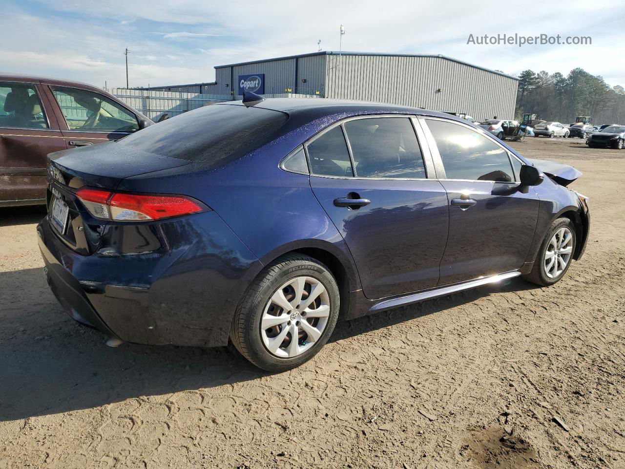 2020 Toyota Corolla Le Blue vin: JTDEPRAE8LJ058503