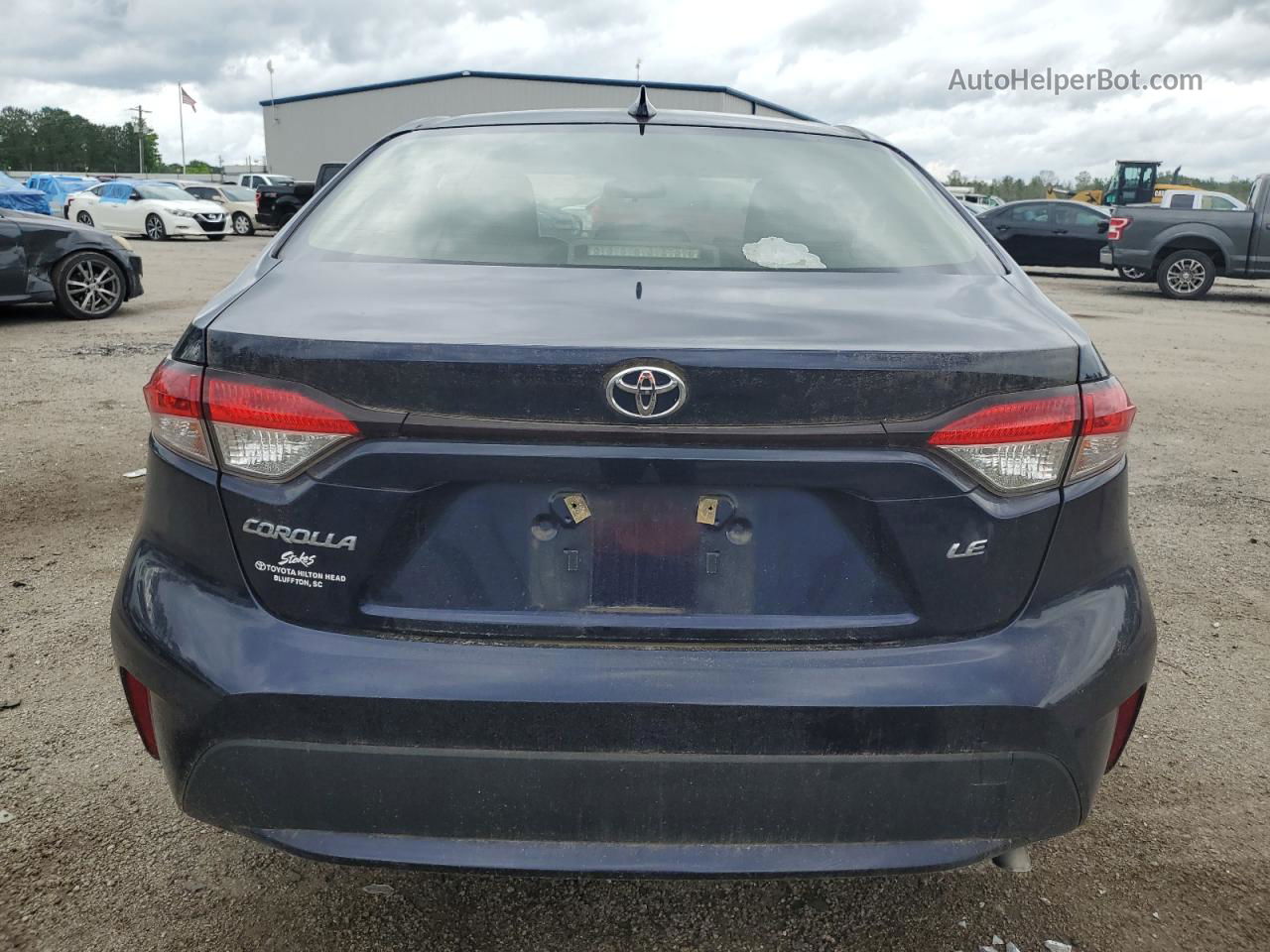 2020 Toyota Corolla Le Blue vin: JTDEPRAE8LJ084924