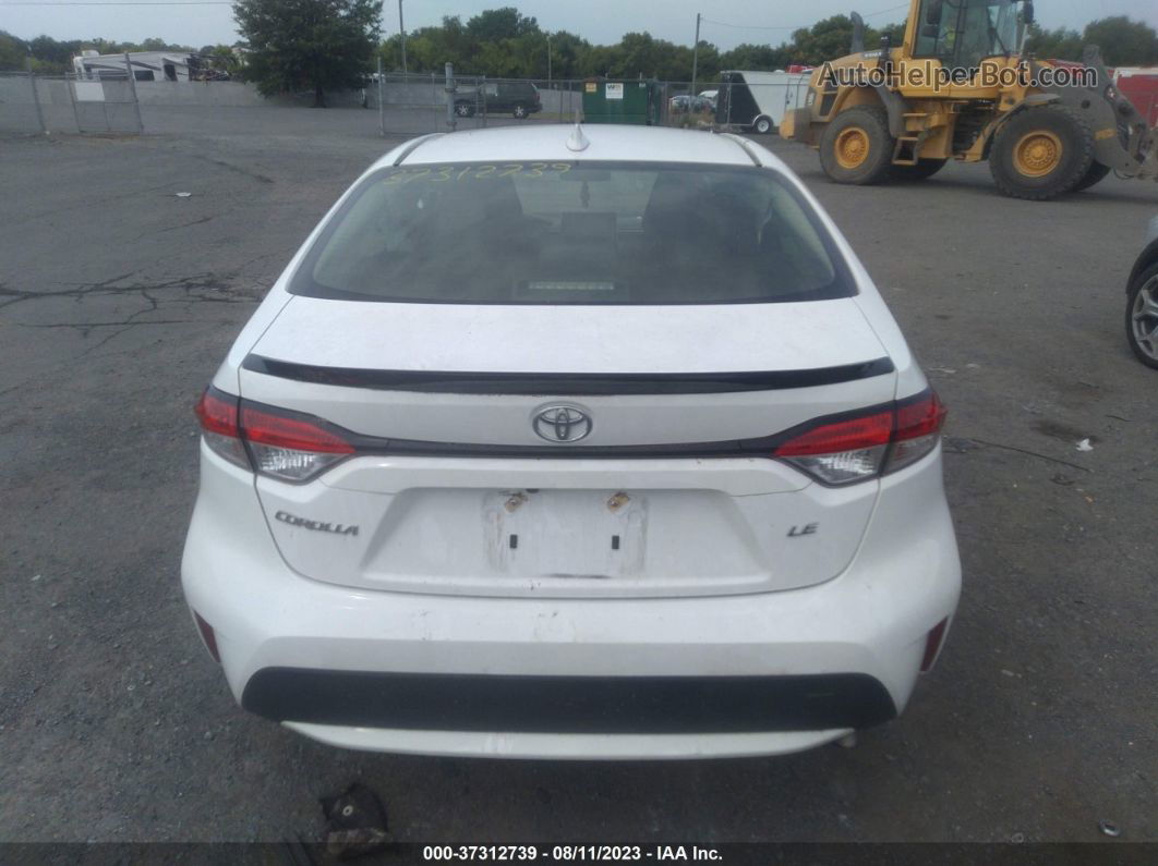 2020 Toyota Corolla Le White vin: JTDEPRAE9LJ024313