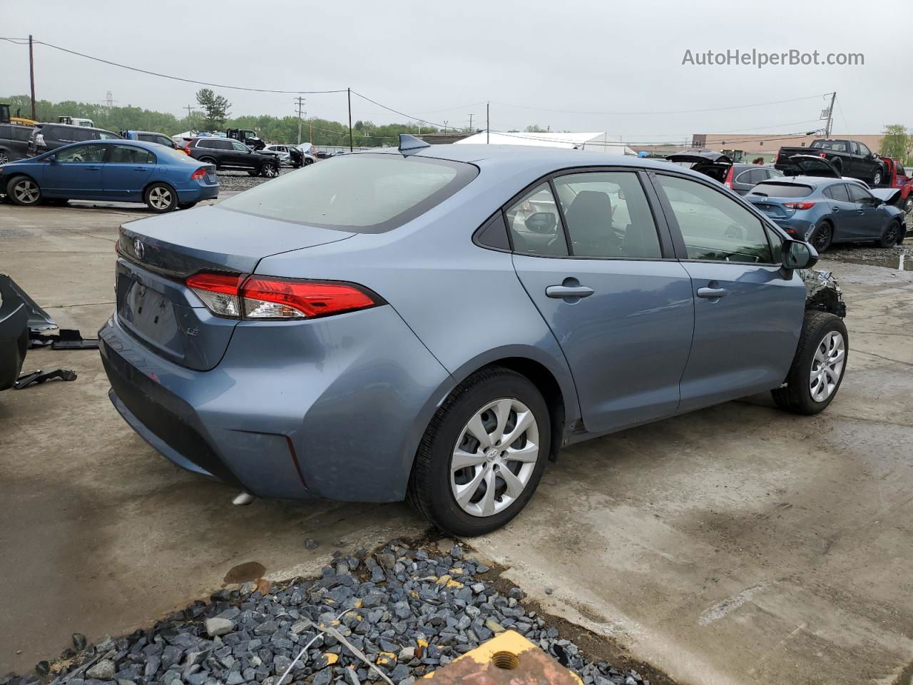 2020 Toyota Corolla Le Blue vin: JTDEPRAE9LJ029947