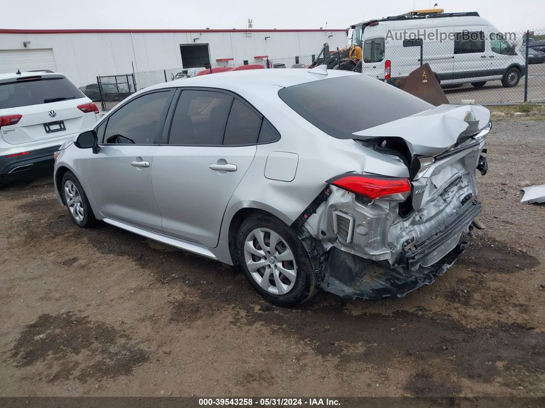 2020 Toyota Corolla Le Silver vin: JTDEPRAE9LJ043086