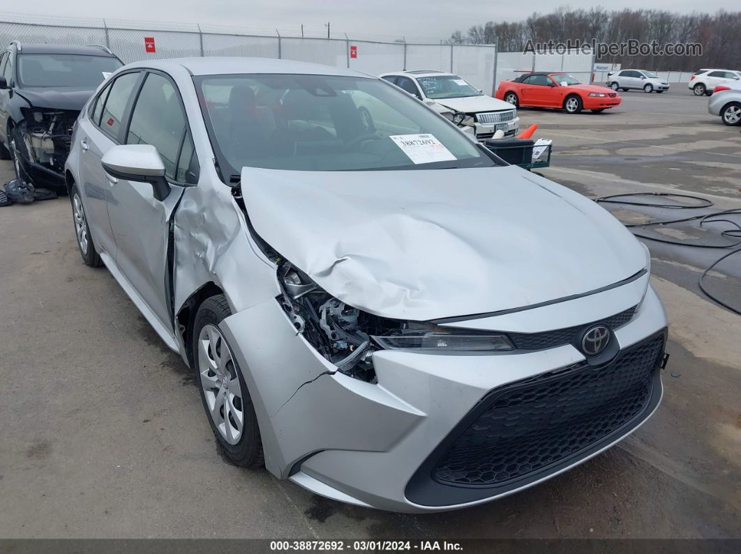 2020 Toyota Corolla Le Silver vin: JTDEPRAE9LJ059756