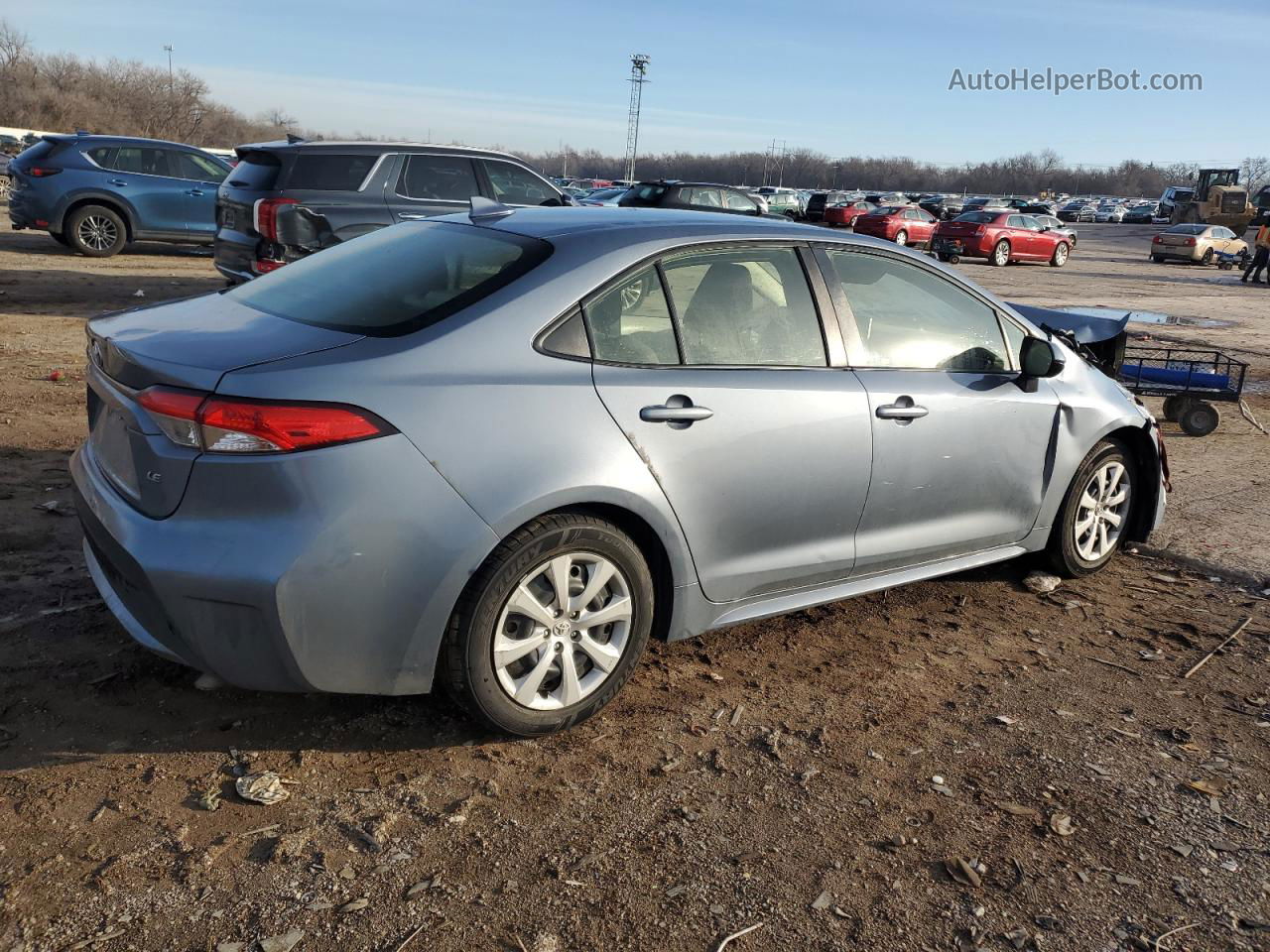 2020 Toyota Corolla Le Blue vin: JTDEPRAE9LJ064617