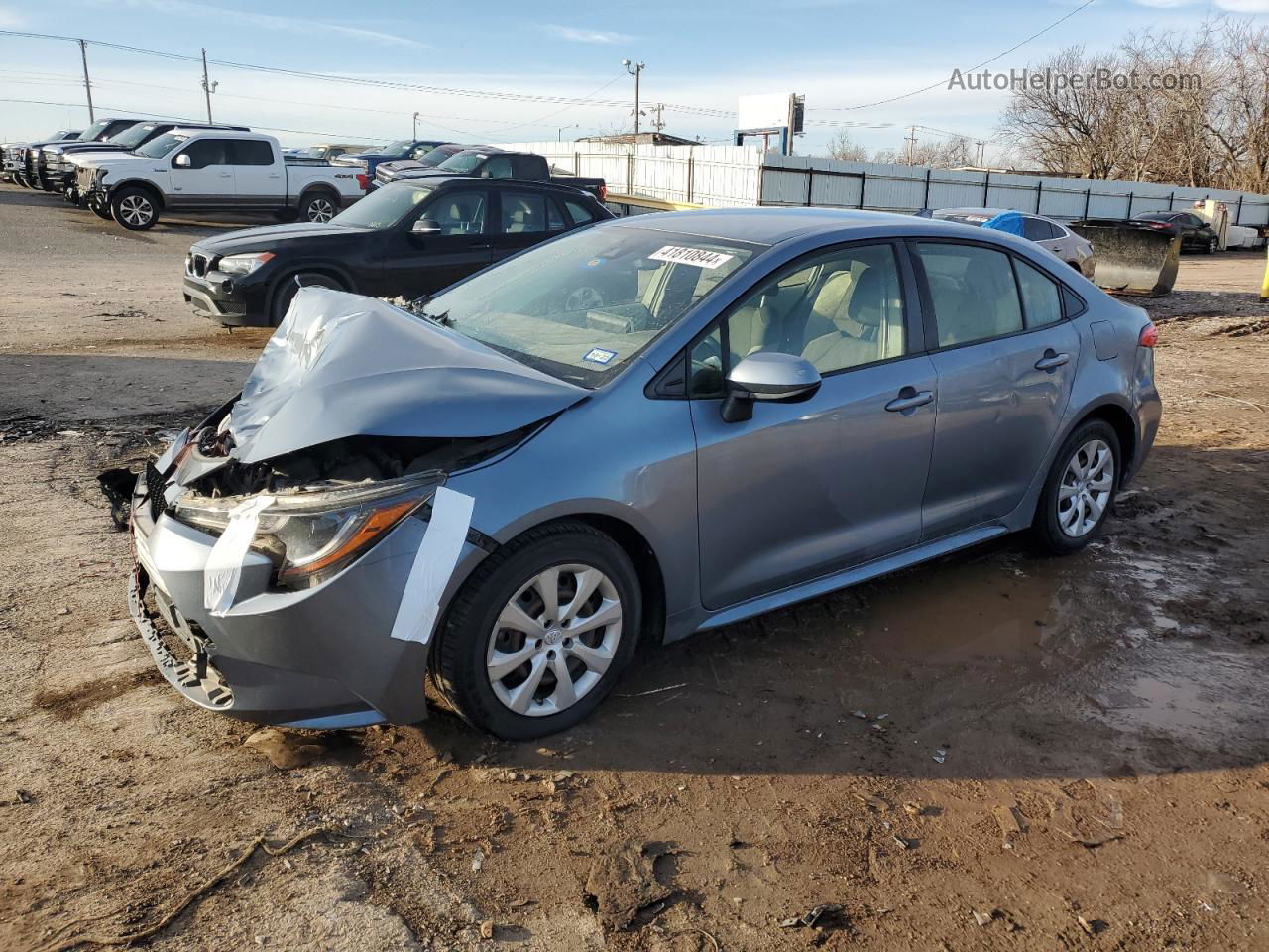 2020 Toyota Corolla Le Blue vin: JTDEPRAE9LJ064617