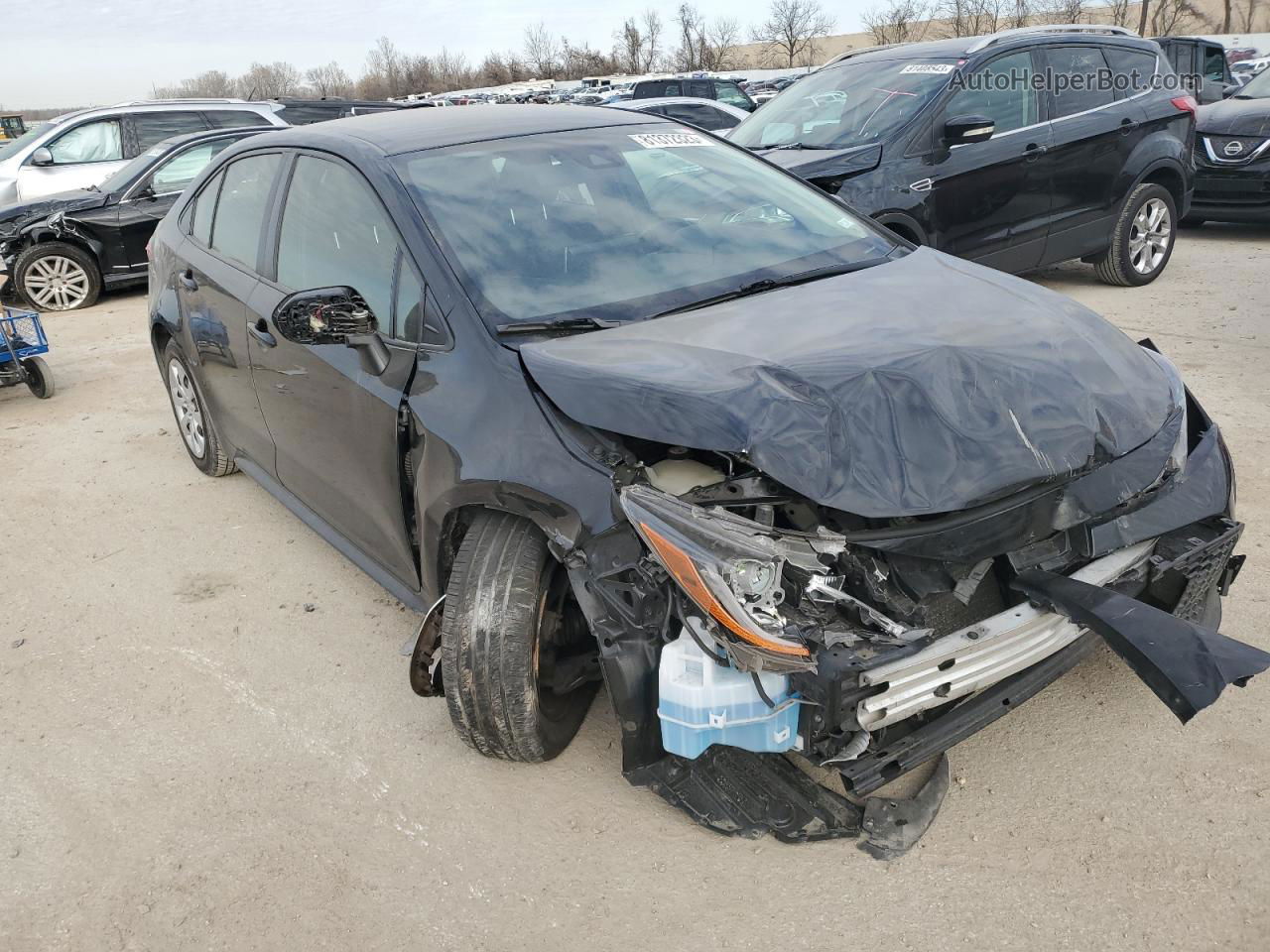 2020 Toyota Corolla Le Black vin: JTDEPRAEXLJ023901