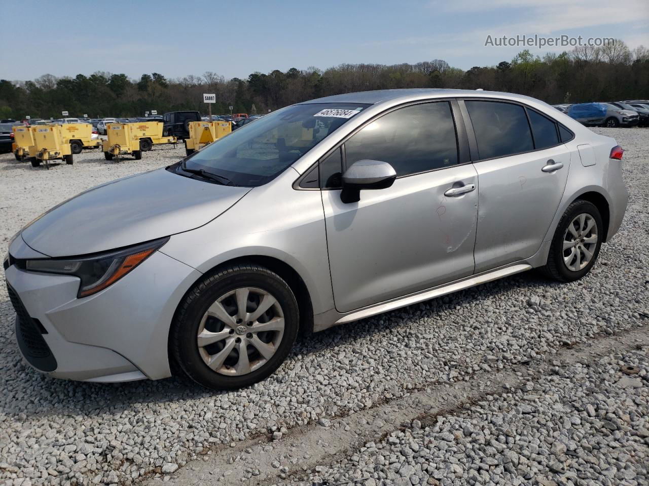 2020 Toyota Corolla Le Silver vin: JTDEPRAEXLJ028306