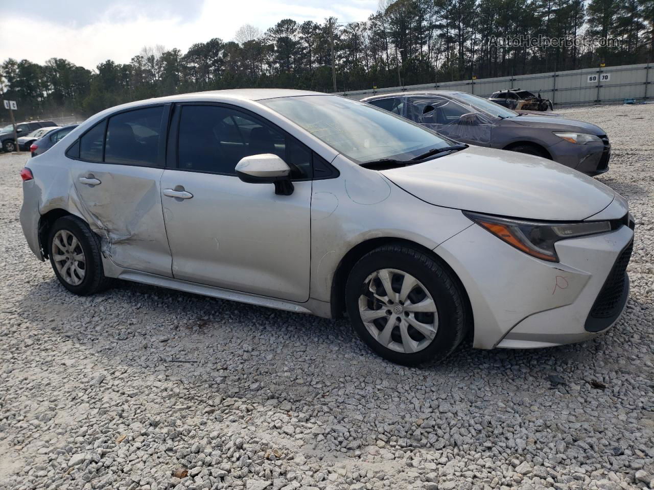 2020 Toyota Corolla Le Silver vin: JTDEPRAEXLJ028306