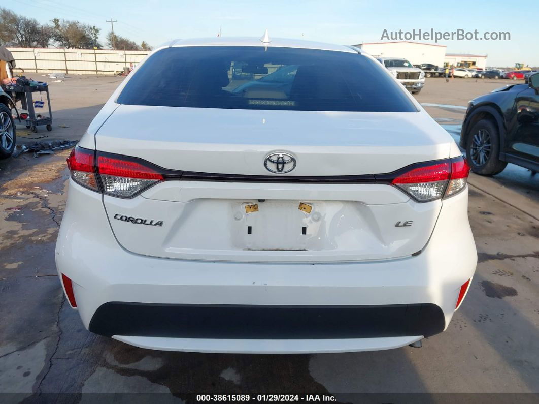 2020 Toyota Corolla Le White vin: JTDEPRAEXLJ032761