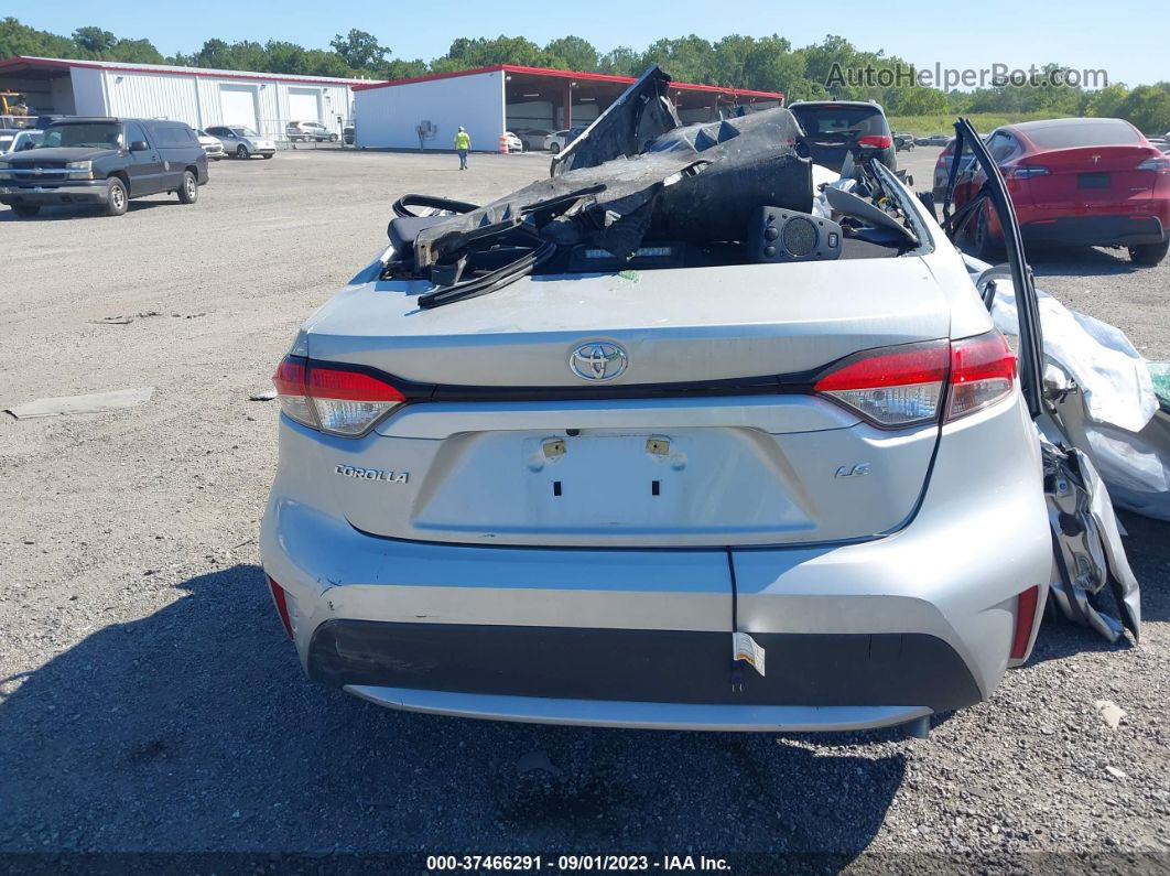 2020 Toyota Corolla Le Silver vin: JTDEPRAEXLJ083919