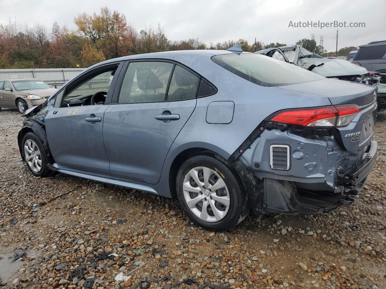 2020 Toyota Corolla Le Blue vin: JTDEPRAEXLJ096640