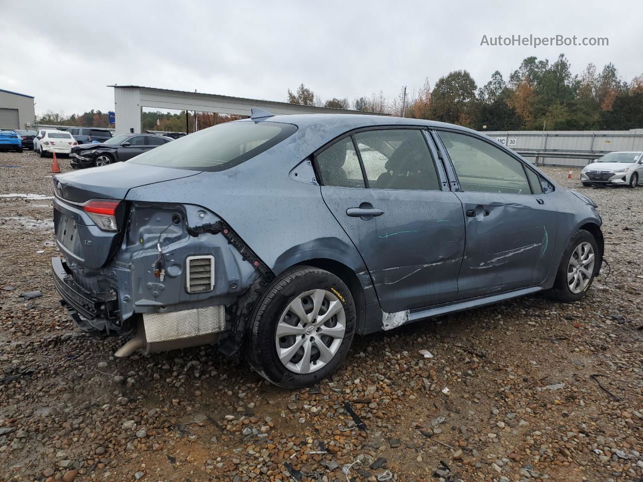 2020 Toyota Corolla Le Blue vin: JTDEPRAEXLJ096640