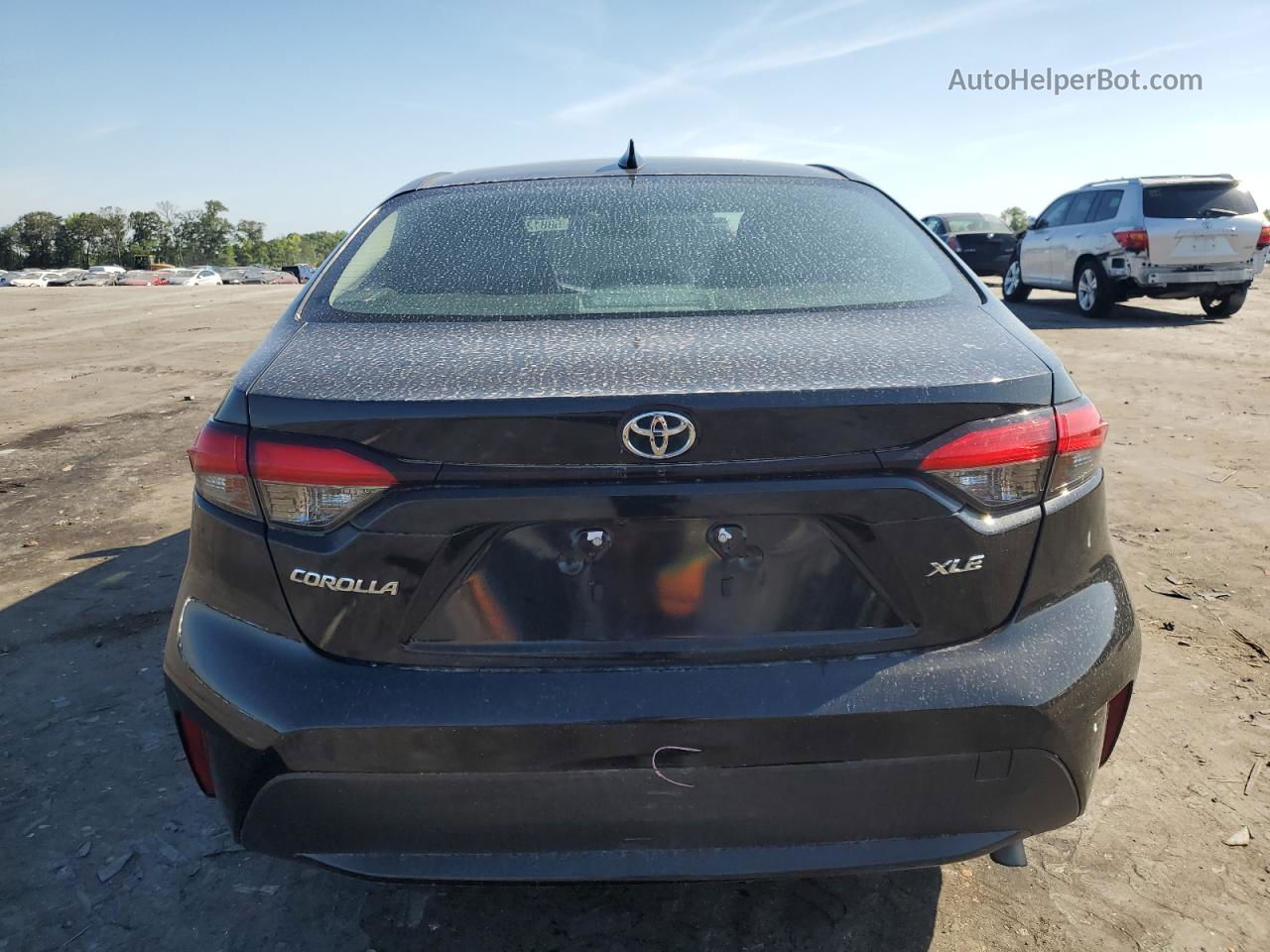 2020 Toyota Corolla Xle Черный vin: JTDFPRAE6LJ012916