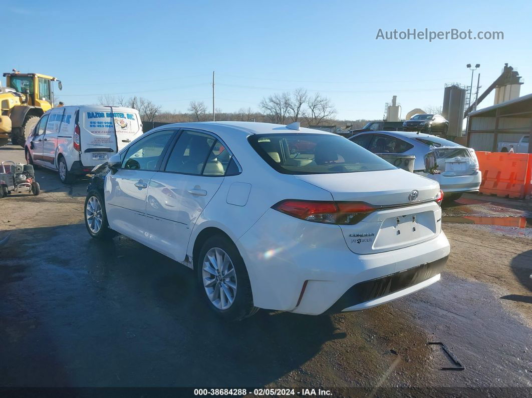 2020 Toyota Corolla Xle White vin: JTDFPRAE6LJ053398