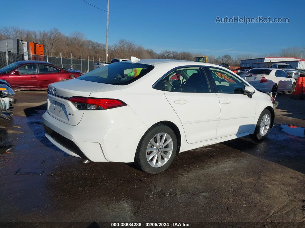 2020 Toyota Corolla Xle White vin: JTDFPRAE6LJ053398