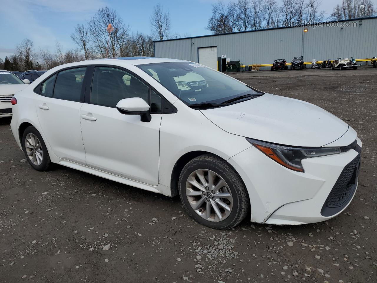 2021 Toyota Corolla Le White vin: JTDHPMAE0MJ169631