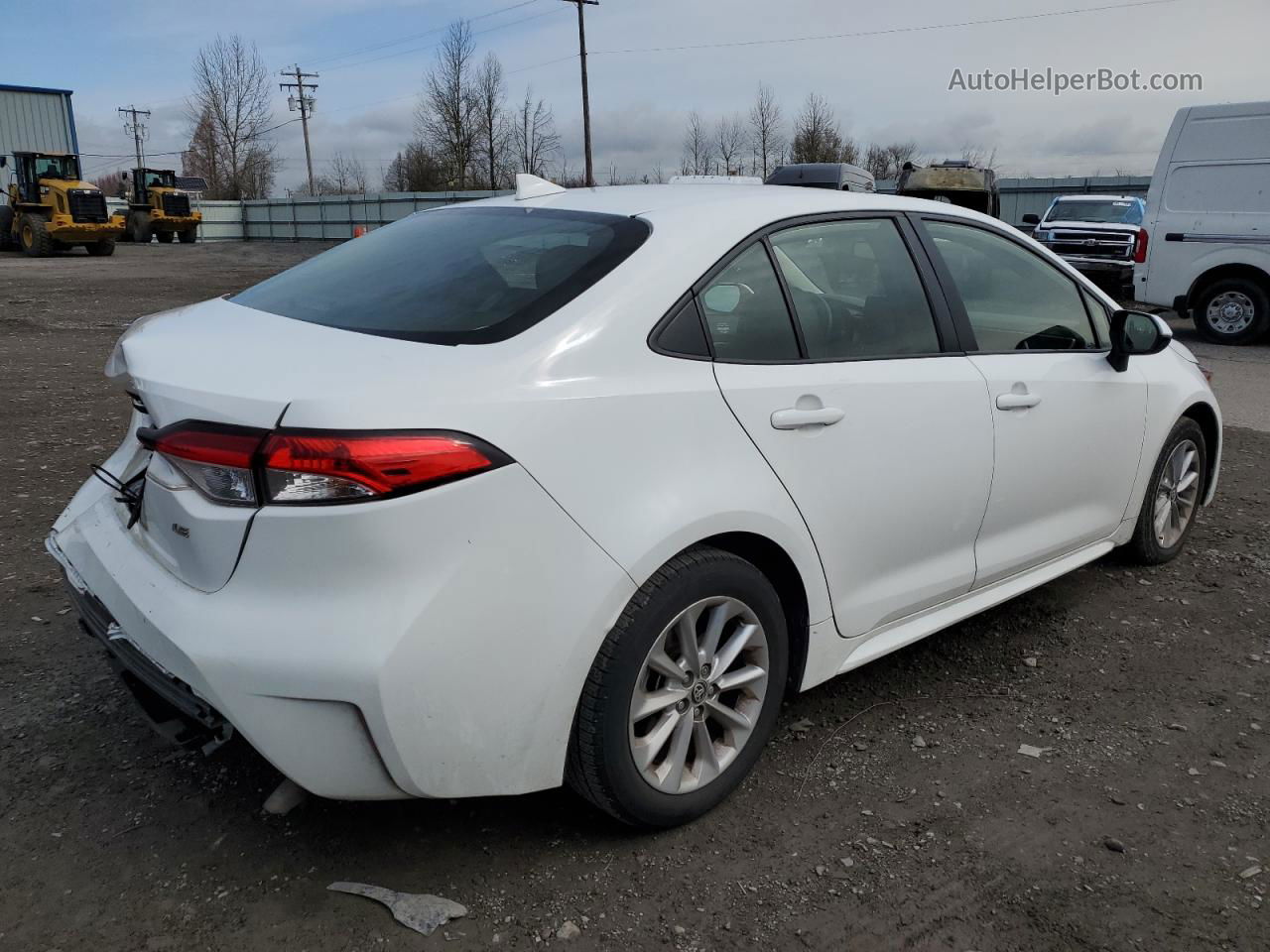 2021 Toyota Corolla Le White vin: JTDHPMAE0MJ169631