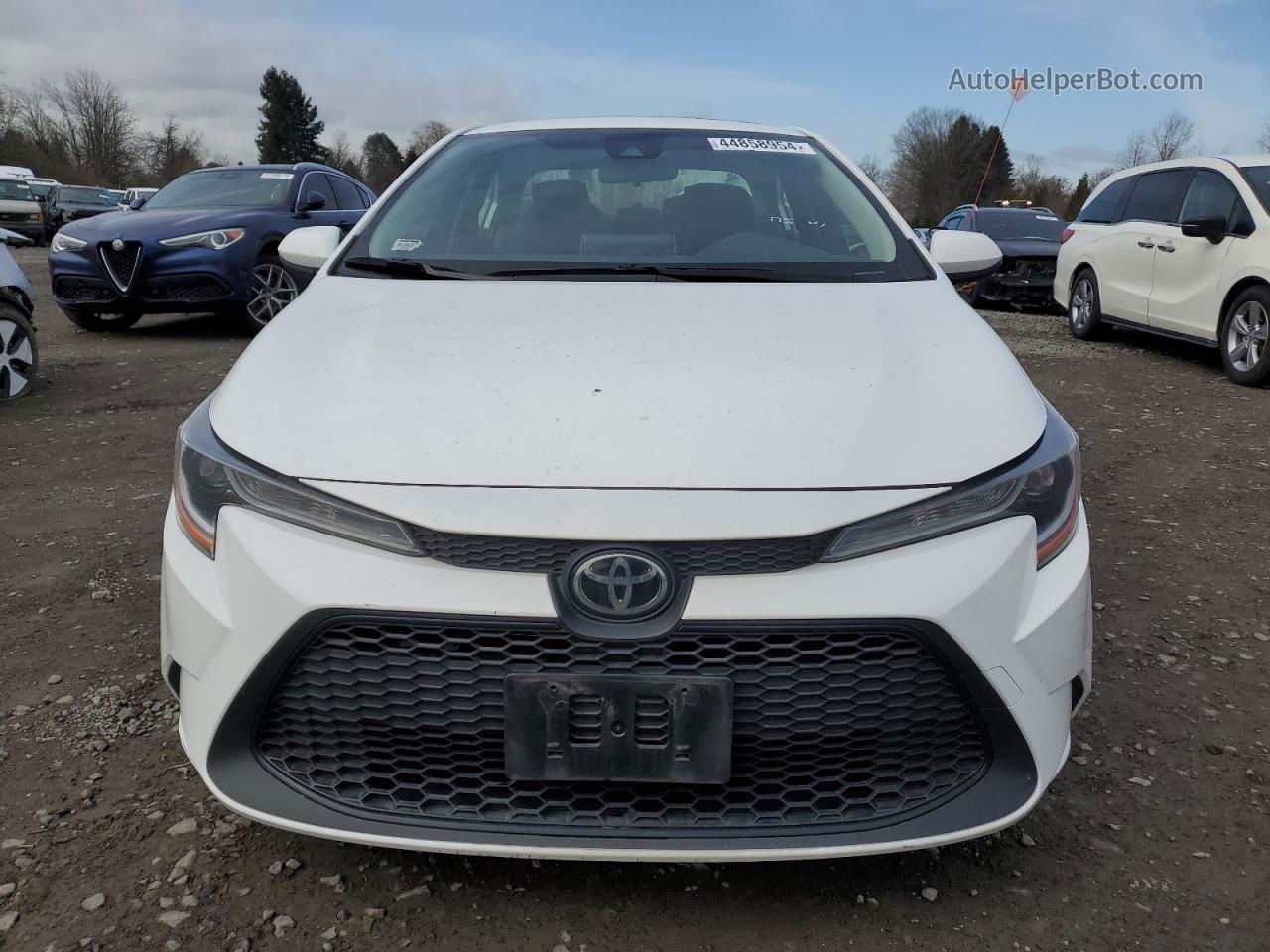 2021 Toyota Corolla Le White vin: JTDHPMAE0MJ169631