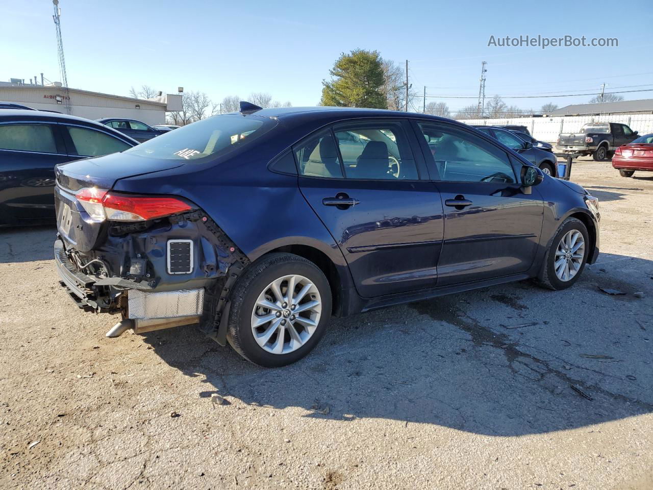 2021 Toyota Corolla Le Blue vin: JTDHPMAE5MJ121378