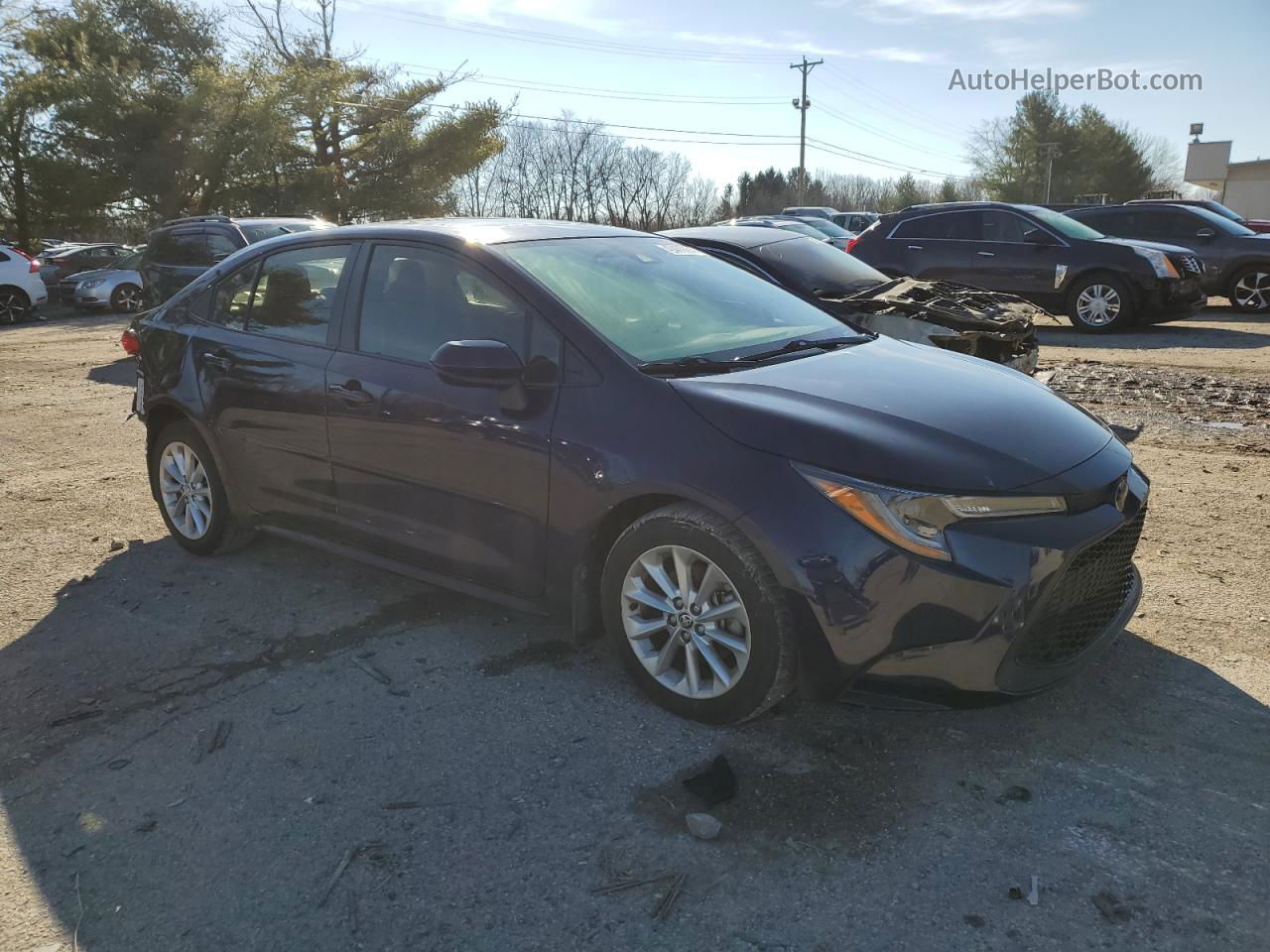 2021 Toyota Corolla Le Blue vin: JTDHPMAE5MJ121378