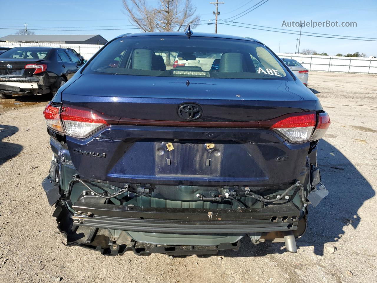 2021 Toyota Corolla Le Blue vin: JTDHPMAE5MJ121378