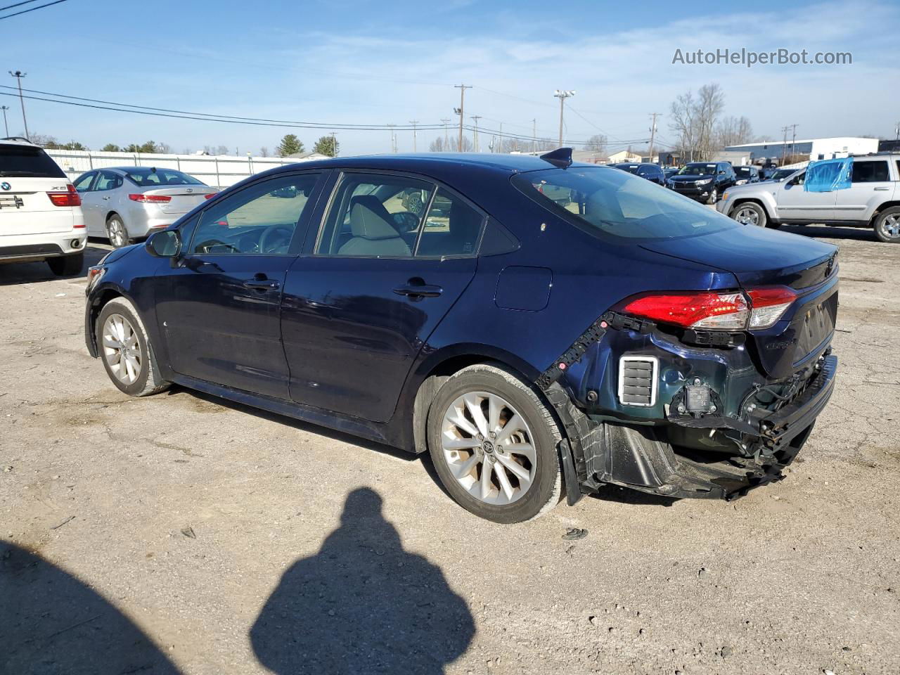 2021 Toyota Corolla Le Blue vin: JTDHPMAE5MJ121378