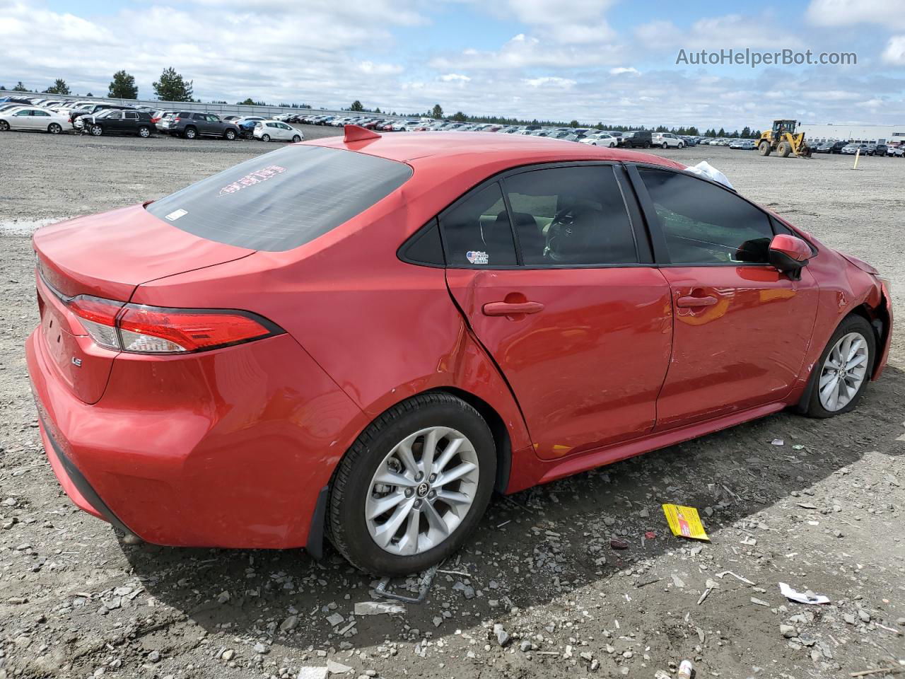 2021 Toyota Corolla Le Красный vin: JTDHPMAE6MJ144569