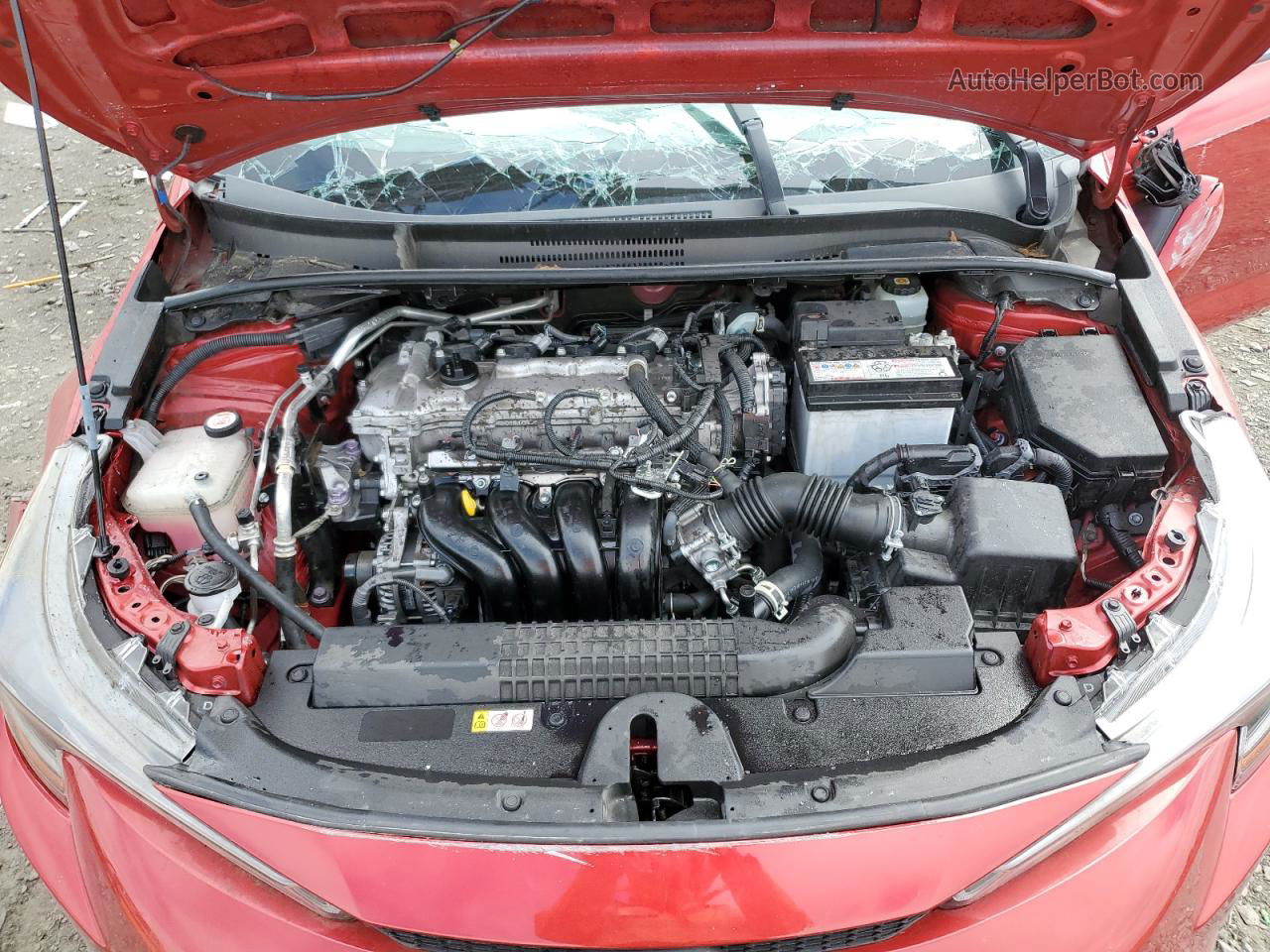 2021 Toyota Corolla Le Красный vin: JTDHPMAE6MJ144569