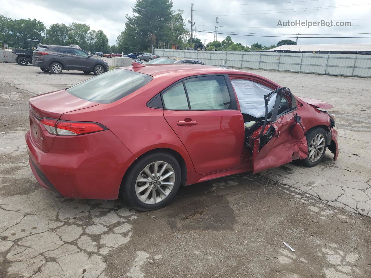 2021 Toyota Corolla Le Red vin: JTDHPMAE6MJ151005