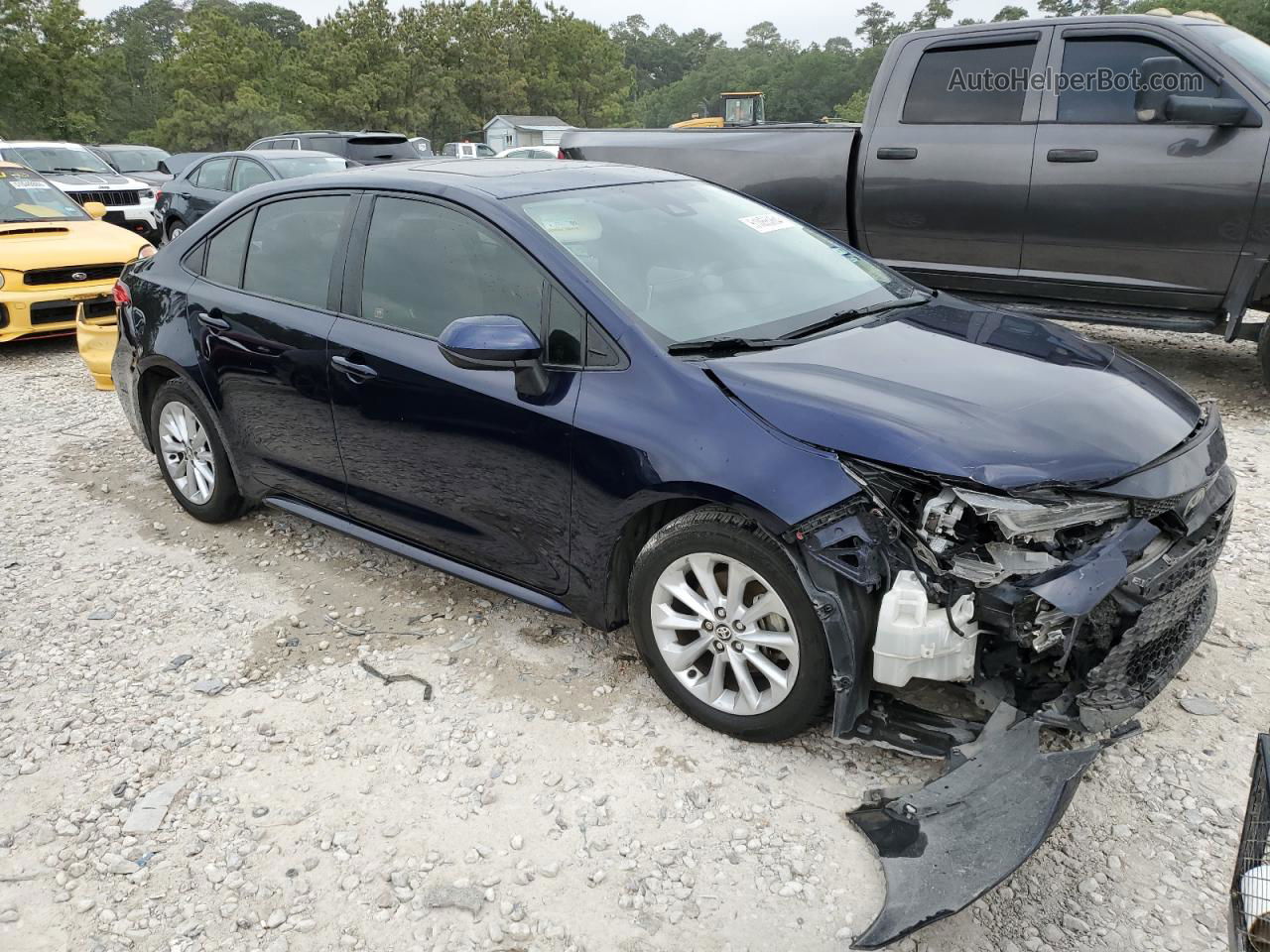 2020 Toyota Corolla Le Blue vin: JTDHPRAE6LJ043947