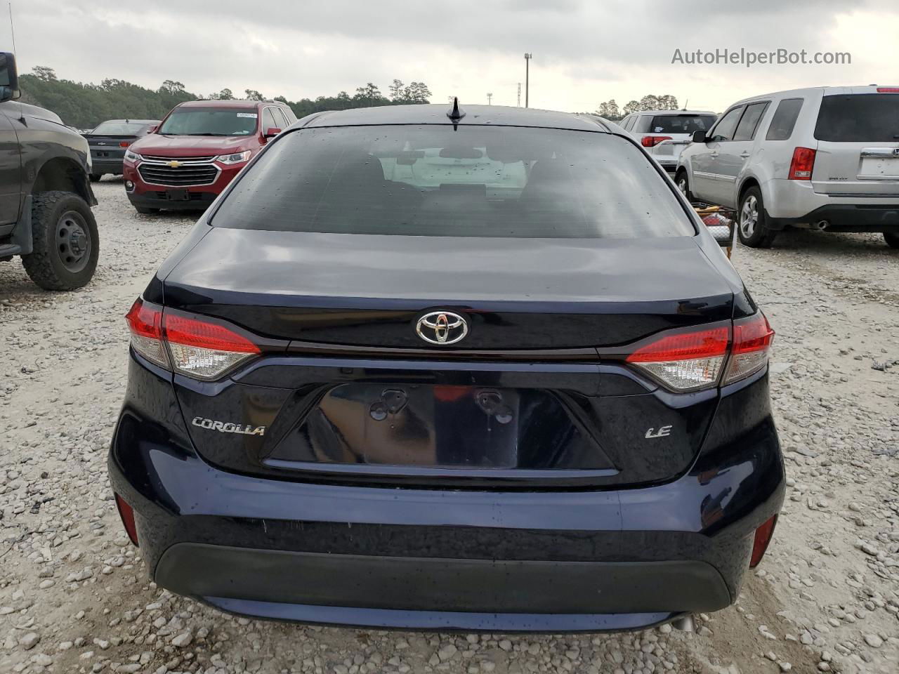 2020 Toyota Corolla Le Blue vin: JTDHPRAE6LJ043947