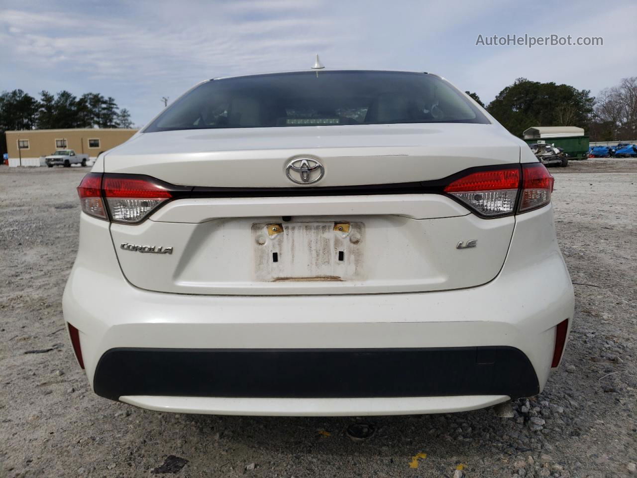 2020 Toyota Corolla Le White vin: JTDHPRAE6LJ063597