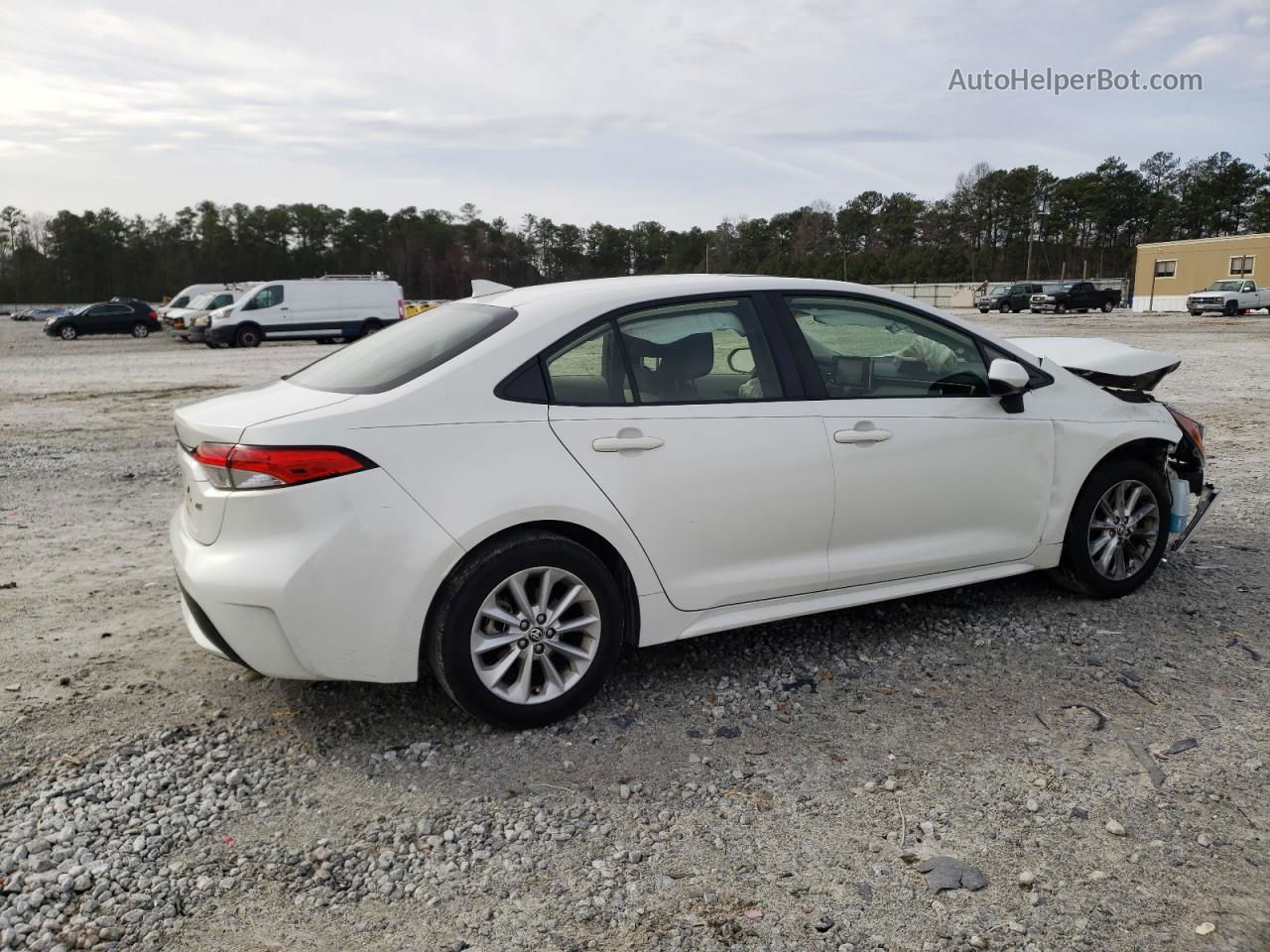 2020 Toyota Corolla Le White vin: JTDHPRAE6LJ063597