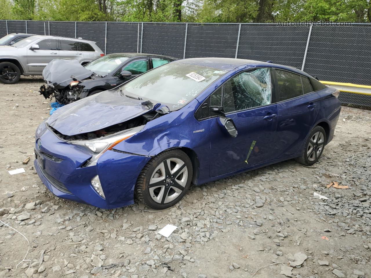 2016 Toyota Prius  Blue vin: JTDKARFU0G3510118