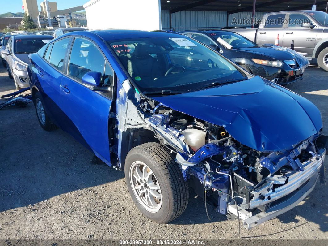 2017 Toyota Prius Four Blue vin: JTDKARFU2H3528654