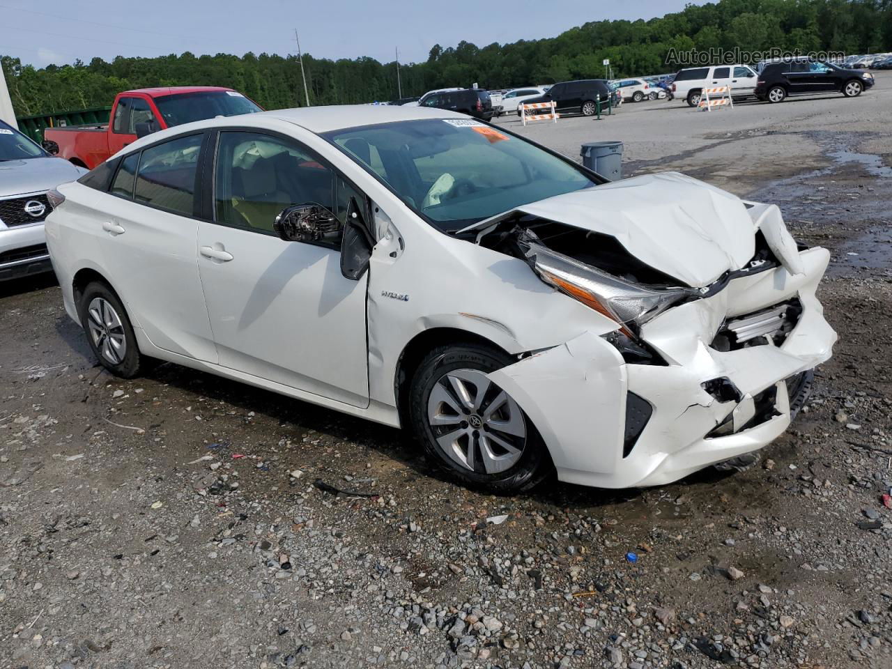 2016 Toyota Prius  White vin: JTDKARFU3G3020630