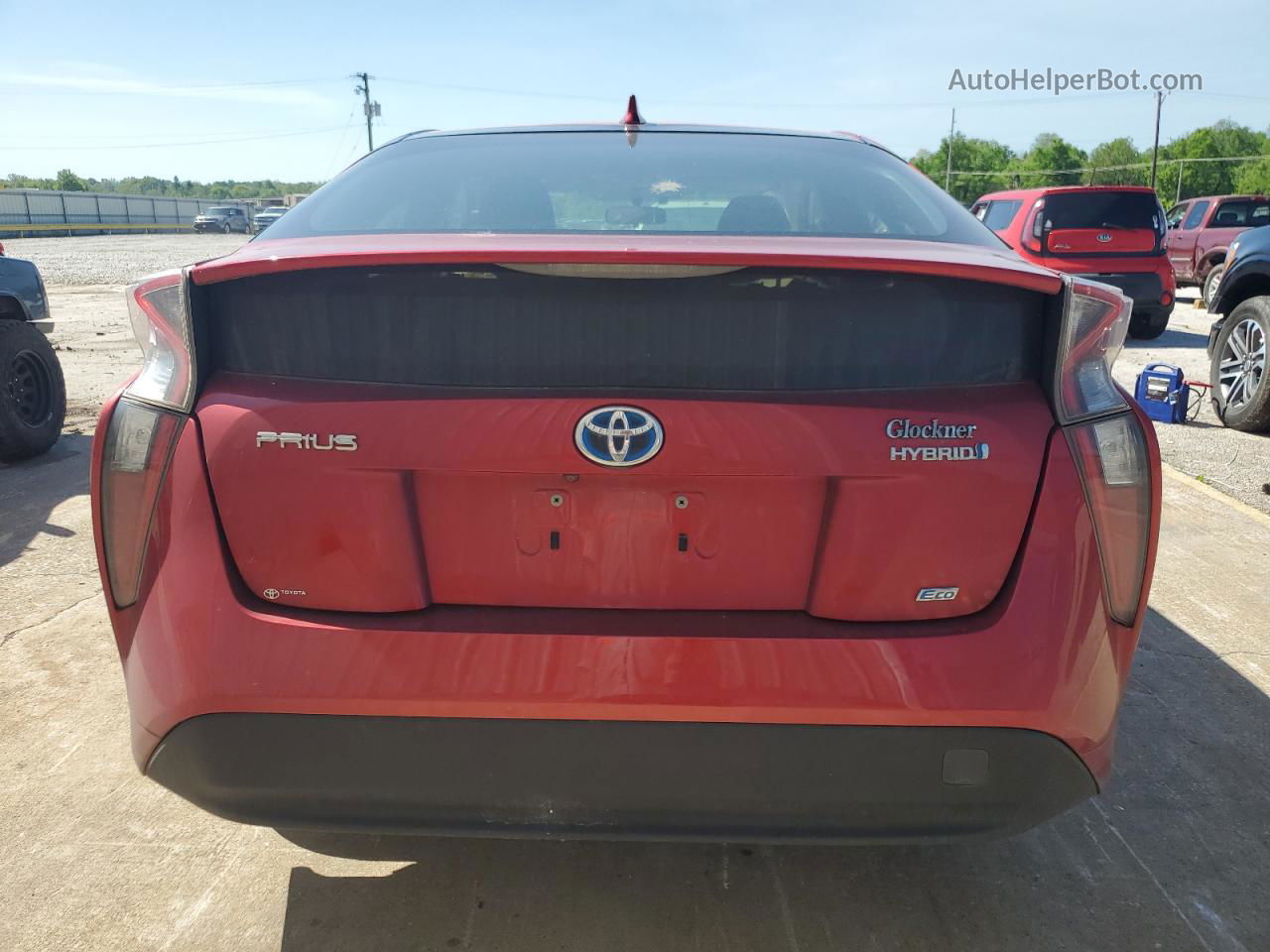 2016 Toyota Prius  Red vin: JTDKARFU3G3522439