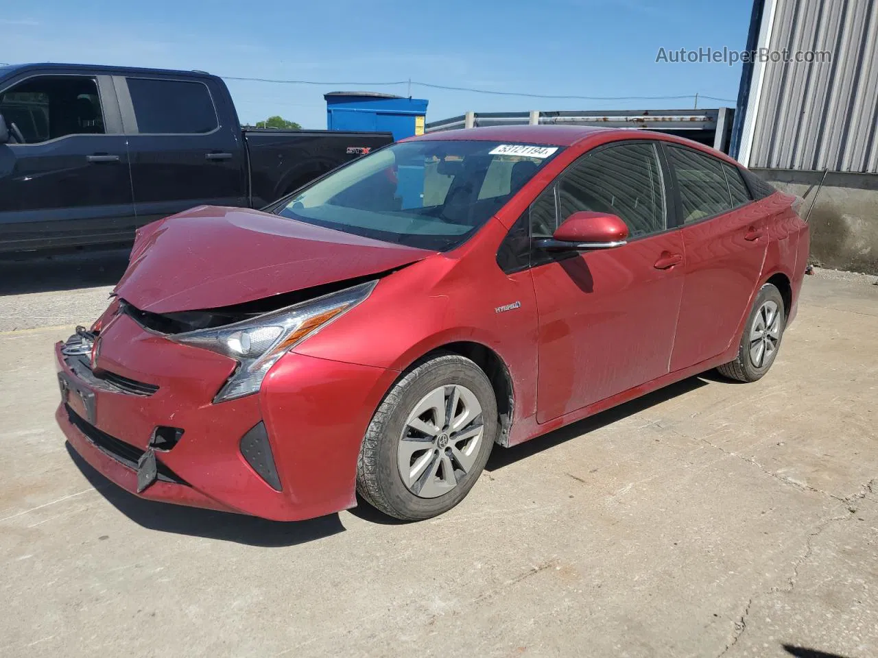 2016 Toyota Prius  Red vin: JTDKARFU3G3522439