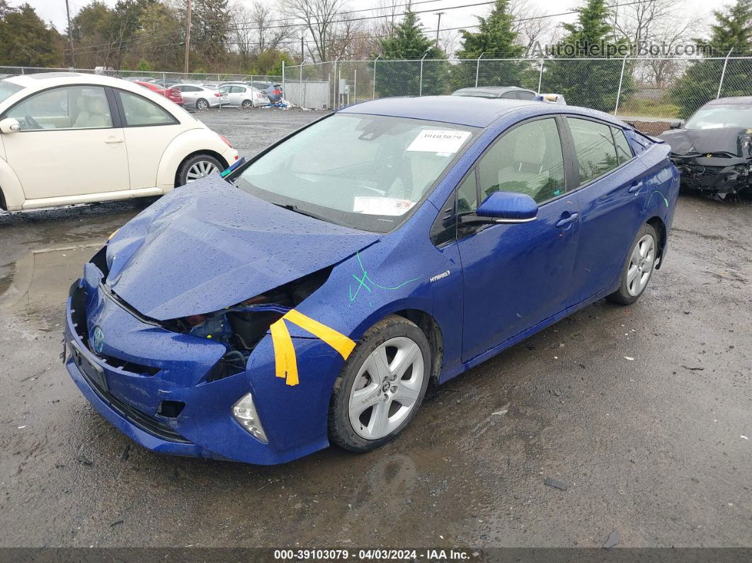 2016 Toyota Prius Three Touring Dark Blue vin: JTDKARFU4G3503009