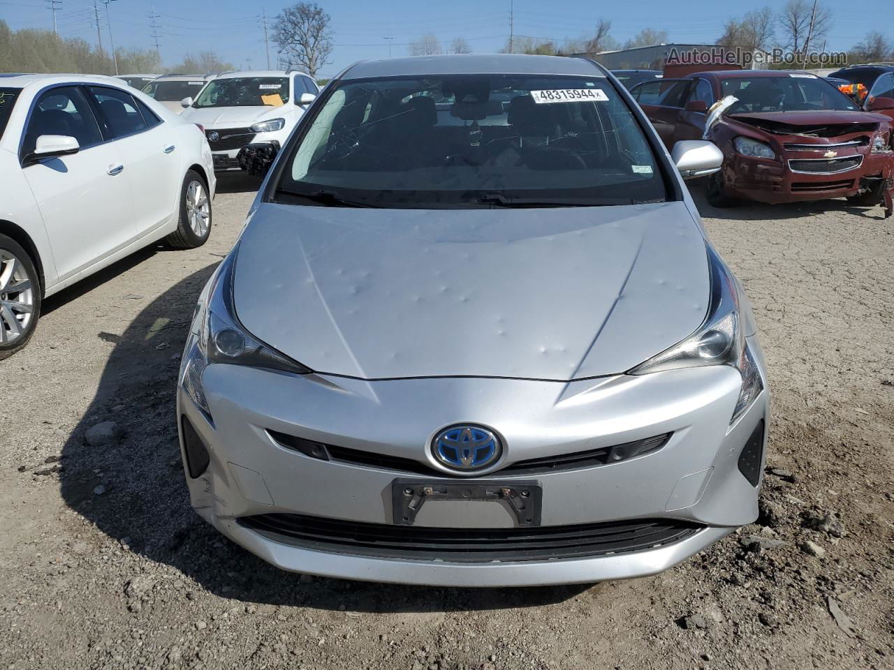 2017 Toyota Prius  Silver vin: JTDKARFU5H3047586