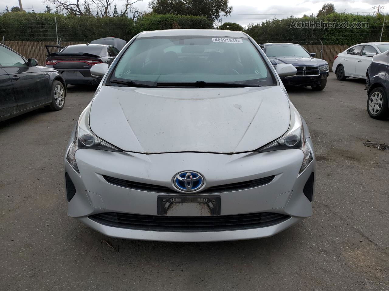 2016 Toyota Prius  Silver vin: JTDKARFU6G3024073