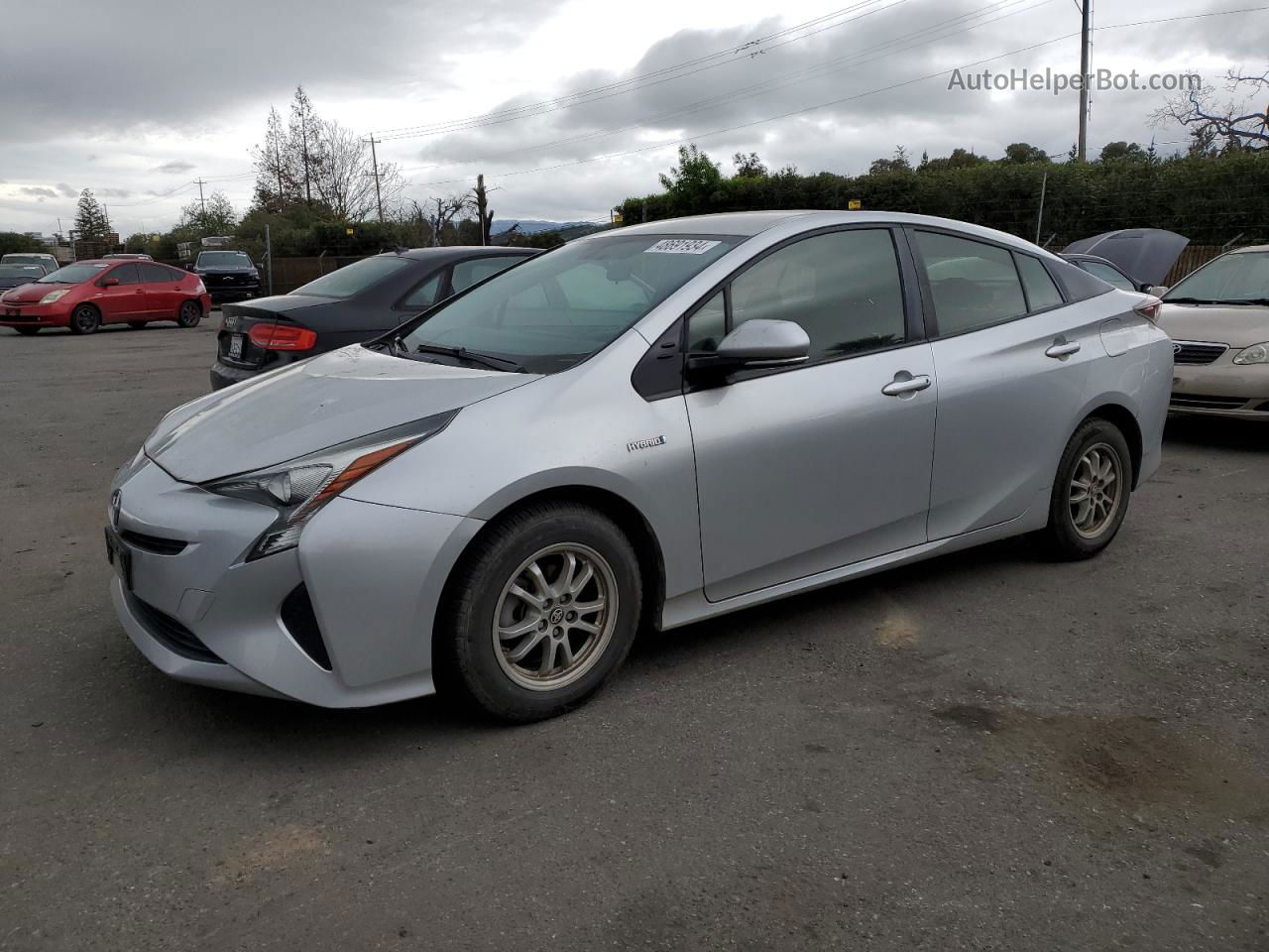 2016 Toyota Prius  Silver vin: JTDKARFU6G3024073