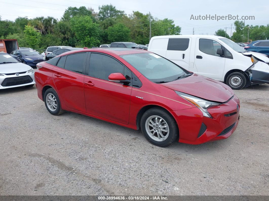 2016 Toyota Prius Four Красный vin: JTDKARFU8G3516734