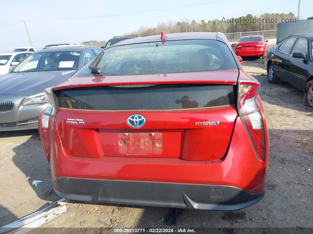 2017 Toyota Prius Four Touring Red vin: JTDKARFU8H3535740