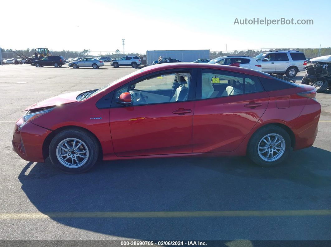 2016 Toyota Prius Four Красный vin: JTDKARFU9G3506374