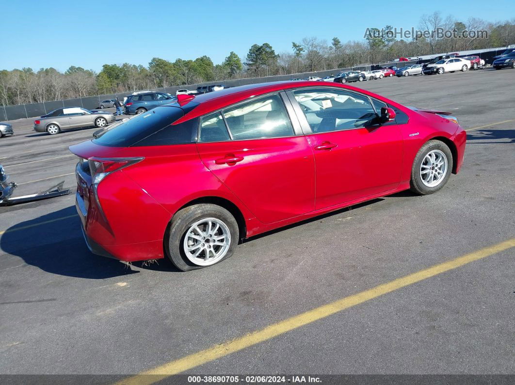 2016 Toyota Prius Four Красный vin: JTDKARFU9G3506374