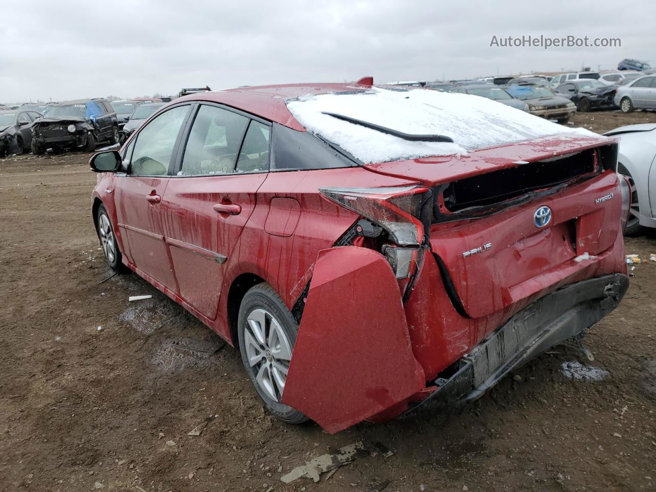 2016 Toyota Prius  Red vin: JTDKARFUXG3525354